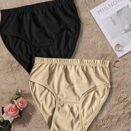 Pack Of 2 Stretchable Cotton Panties For Girls & Women