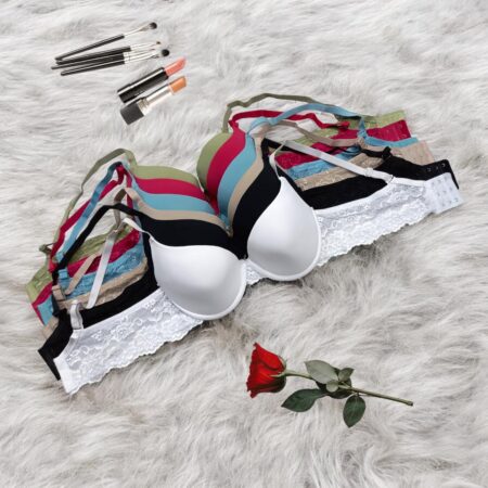 Comfortable & Lightweight Push Up Bra - Multicolor Malai Fabric - 1 Pcs
