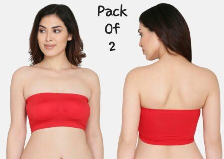 Spandex Plain Comfortable And Breathable Non-Padded Strapless Tube Bra